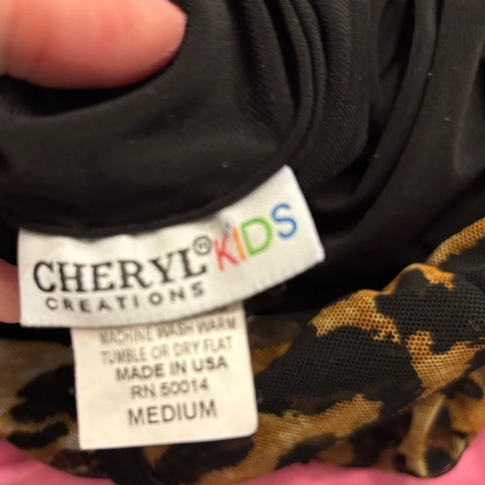 Cheryl Creations Ava Leopard Print Ruched Dress size medium/10-12 🖤 🐆